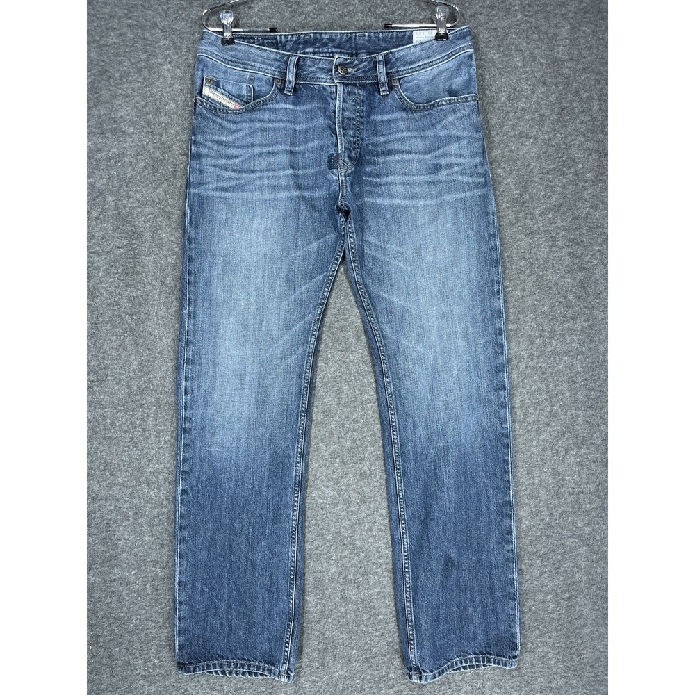 Diesel Waykee Jeans Mens 31x32 (Fits 32x30) Blue Regular Straight